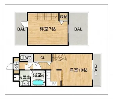 ピュアドーム日赤アベニュー【601号室】の間取り