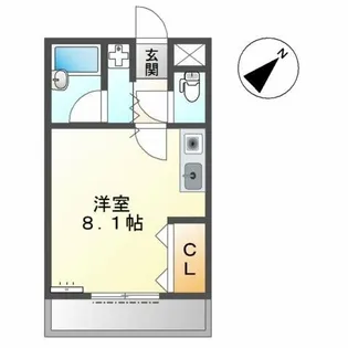 メゾンアイリス【1階】の間取り