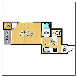 スカイハイツ高宮5【203号室】の間取り