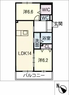 ソーニョ【2階】の間取り