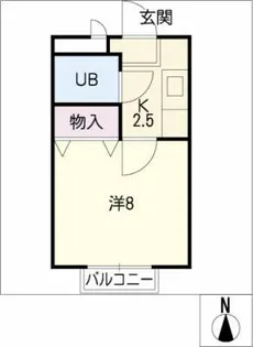 ドリーム旭【1階】の間取り