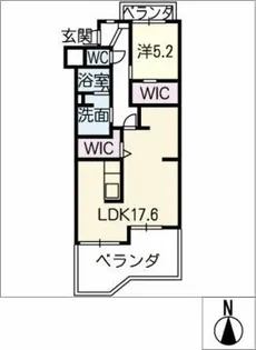 ハイツ正明寺【3階】の間取り
