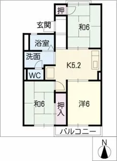 セントラルハイツ【1階】の間取り