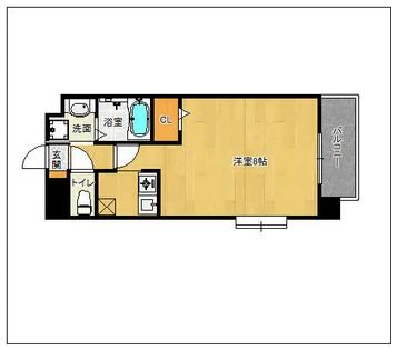 プラシード ヴィラ【404号室】の間取り