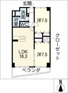 イオラニガーデンⅢ【3階】の間取り