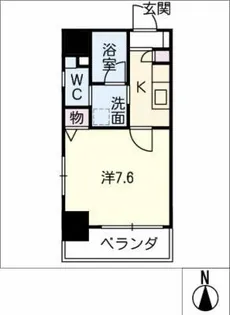 アールズタワー志賀本通駅前【4階】の間取り