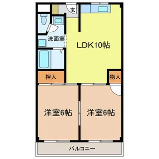 滝谷ユタカハイツ【205号室】の間取り