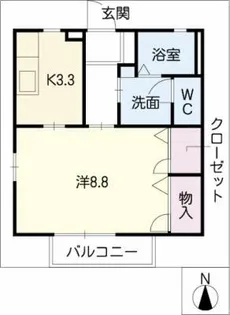 リベール【1階】の間取り