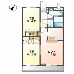 オアシスⅠ【3階】の間取り