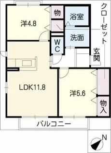 エスベランサ【1階】の間取り