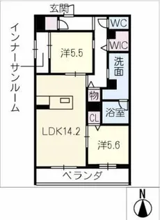 アンビエラ緑丘【3階】の間取り