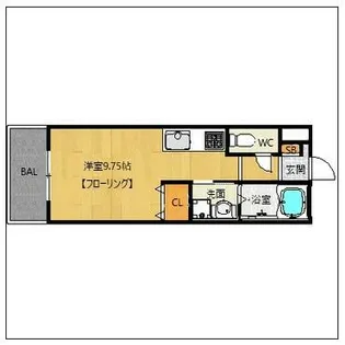 アーバンパーク天神東【8階】の間取り