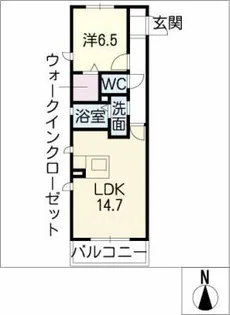 エムズコート B棟【2階】の間取り