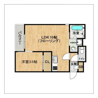 Grandtic Poran【101号室】の間取り