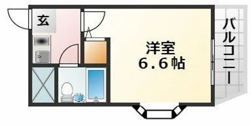 大阪府大阪市東淀川区下新庄1丁目【マンション】の間取り
