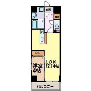 S-FORT古出来fiore【3階】の間取り