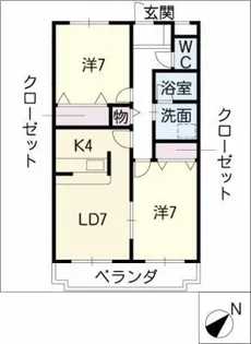 グリーンヒルズ【1階】の間取り