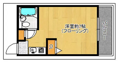 山王ハイツ【210号室】の間取り