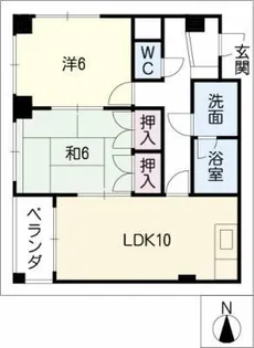 ジュピター【2階】の間取り