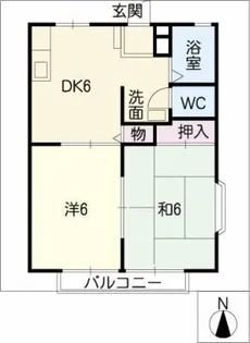 サンテラス井上【2階】の間取り