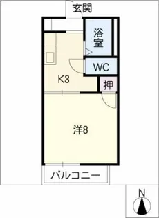 ファミールロジュマン【2階】の間取り