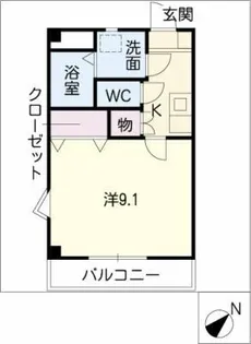 ALBORE JINRYO【1階】の間取り
