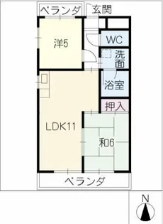いながきビル【7階】の間取り
