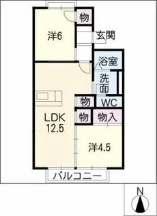 パークハウス春木台【2階】の間取り