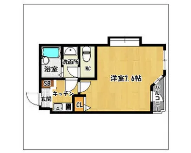 ホワイトヒルズ高宮【402号室】の間取り