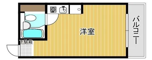 福岡県福岡市中央区薬院2丁目【マンション】の間取り