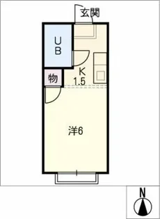 ハイツ川崎【1階】の間取り