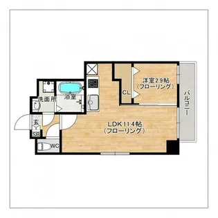 ウインステージ箱崎II【5階】の間取り