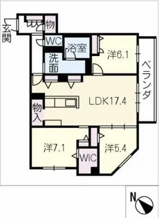 ザ リッツ大手町【2階】の間取り