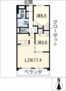 シャルム55【3階】の間取り