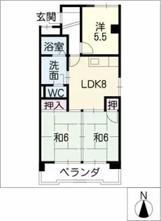 第一千寿ビル【5階】の間取り