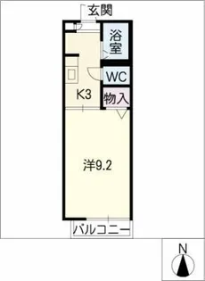 プランドールS C棟【2階】の間取り