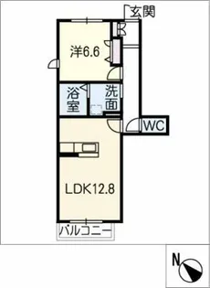 クオレール【1階】の間取り