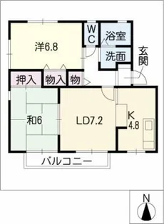 セジュール元町 A棟【2階】の間取り