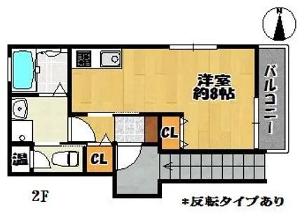 アライブコート上井沢【202号室】の間取り