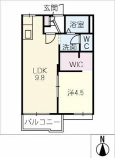 フレグランス池下C棟【2階】の間取り