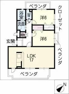 ネオ パラドール【2階】の間取り