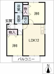 ラ・カーサHAKUOH【1階】の間取り
