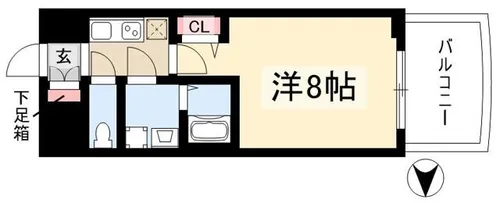 プレサンス栄モード【1502号室】の間取り