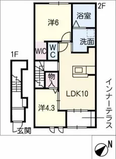 Casa Calma【2階】の間取り