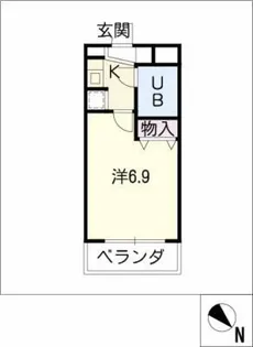 インペリアル中村公園【6階】の間取り