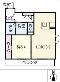 グリナージュ・ホウメイ【3階】の間取り