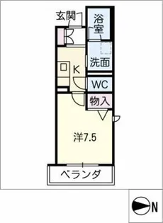 アトリエール【1階】の間取り