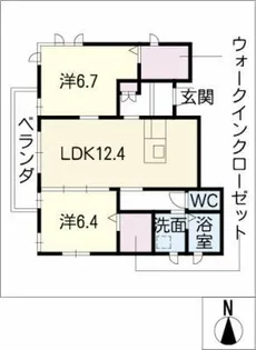 グレイスリリー【2階】の間取り