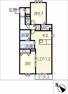 Scorza M【1階】の間取り