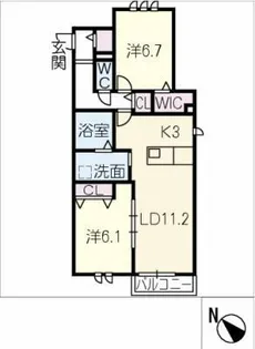 Scorza M【2階】の間取り